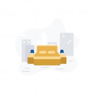 King Room with Roll-In Shower - Mobility/Hearing Accessible - Non-Smoking